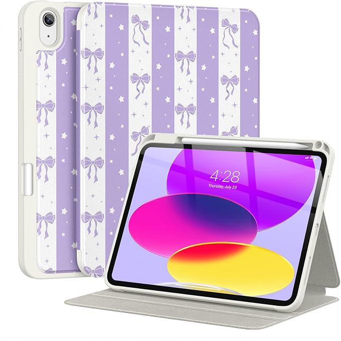 Bow-Lilac Striped