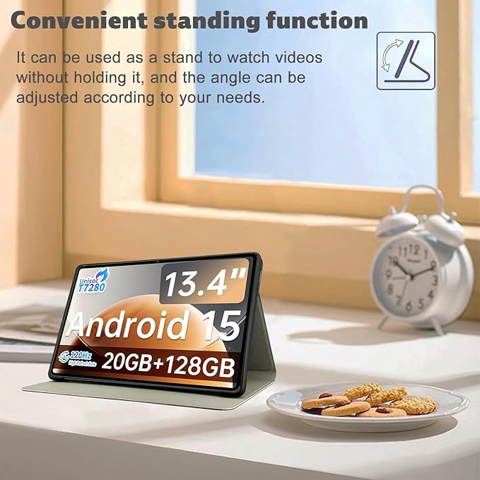 Case Cover for Teclast T65 13 inch Tablet KONXISA Tablet Case with Premium PU + TPU Material Folding Stand Fuction Anti-Scratch Shockproof Full Protection Sleeve Covers (Black)