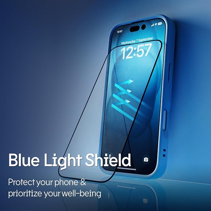 RhinoShield Privacy Impact Screen Protector Pro Compatible with iPhone 14 Plus / 13 Pro Max | Impact Protection Scratch and Blue Light Resistant Anti-spy Installation Tool Included