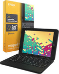 ZAGG Rugged Book Detachable Case with Magnetic-Hinged Backlit Keyboard for iPad Air/Air 2/9.7/9.7 Pro - Multi-Device Bluetooth Pairing - USB-C to USB-C Cable Included Black