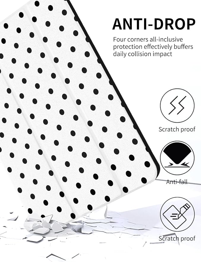 White Polka Dots