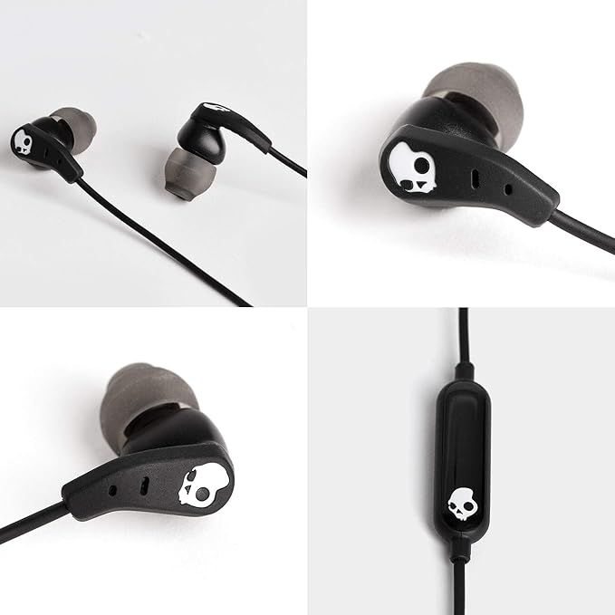 Skullcandy Set USB-C Wired Earbuds with Noise Isolating Fit in-Line Microphone Call and Track Control for iPhone Android Ear Gel Sizes Included for Custom Fit - True Black
