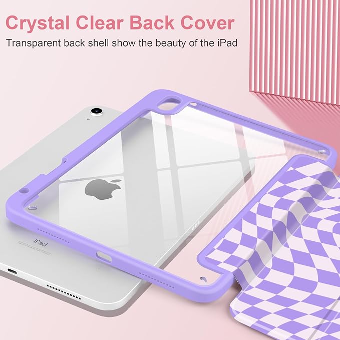 Purple Wavy Checker