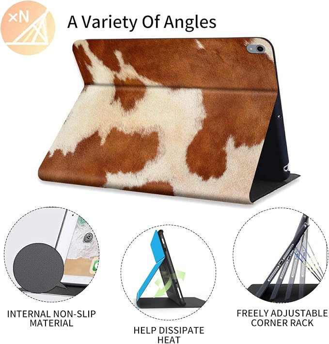 Cow Hide Animal Print Brown