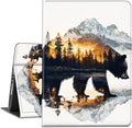 Case for Amazon Kindle Fire HD 10 and Fire HD 10 Plus 10.1 Tablet Case (13th/11th Generation 2023/2021 Release) Slim Fit PU Leather Cover with Auto Sleep/Wake - Bear Mountains