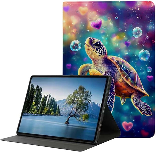 for iPad Air 3 10.5 2019/iPad Pro 10.5 2017 CasePU Leather Cover with Auto Wake/SleepMulti-Angle Viewing Adjustable Stand.Sea Turtle