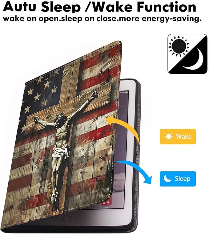 American Flag Cross Jesus
