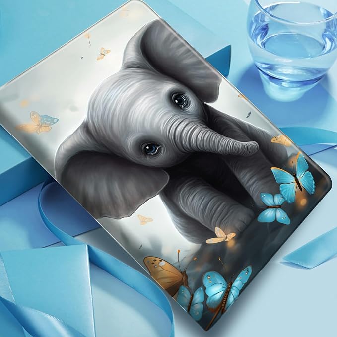 Elephant Blue Flowery