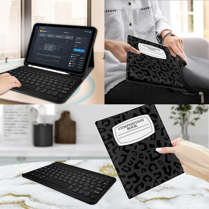 Notebook Leopard Black