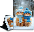 Bxgolkgd Tablet Case for 6 Kindle 11th Generation (2024/2022 Release)Shockproof Stand Cover with Heat DissipationAuto Wake/Sleep FunctionWinter Cute Cat