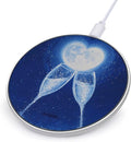 Night Sky Champagne New Year Phone Charger Magnetic Charging Pad Anti-Slip with USB Cable
