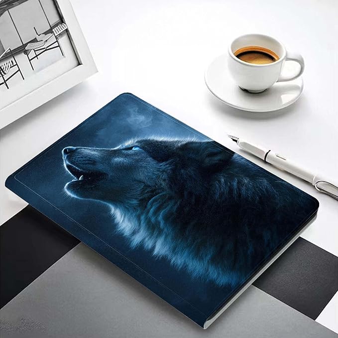 Case for iPad 9th/8th/7th Generation (2021/2020/2019) 10.2-inchSlim PU Leather Cover Adjustable Stand Auto Wake/SleepWolf