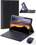 Case Keyboard for Amazon Fire HD 10 &amp 10 Plus 10.1 inch (11/13th Gen) - Mouse and Magnetically Keyboard Slim Case with Pen Holder Auto Sleep/Wake - Black