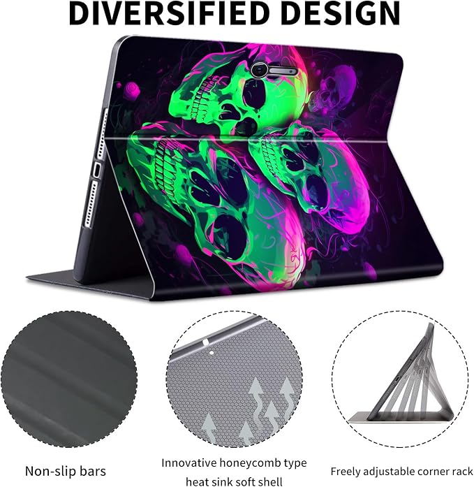 Green Purple Skull