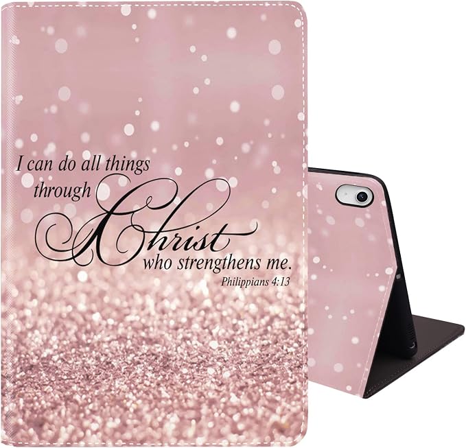 Bible Verse Pink Glitter Phil 4-13