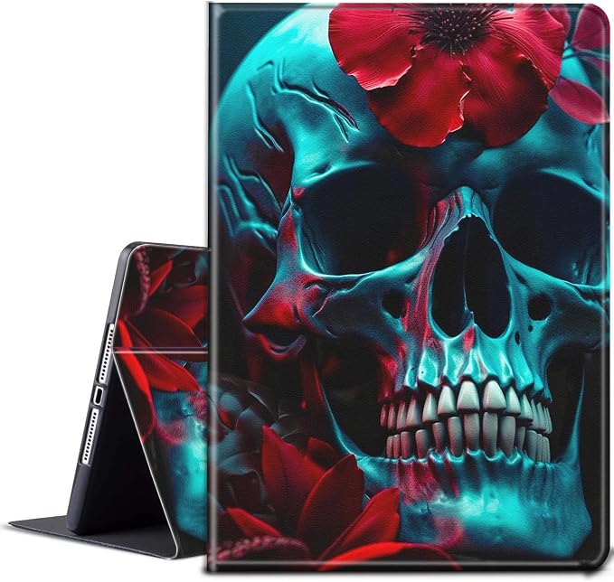 Red Flower Skull