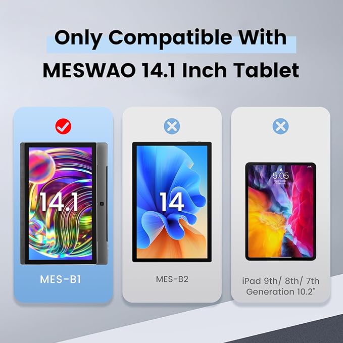 MESWAO Tablet Case for 14.1 Inch MESWAO LargeTablet Silicone Tablet Cover Only for 14.1 Inch MES-B1