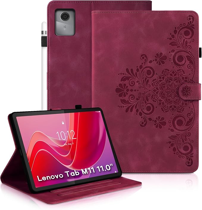 Mandala-Wine Red