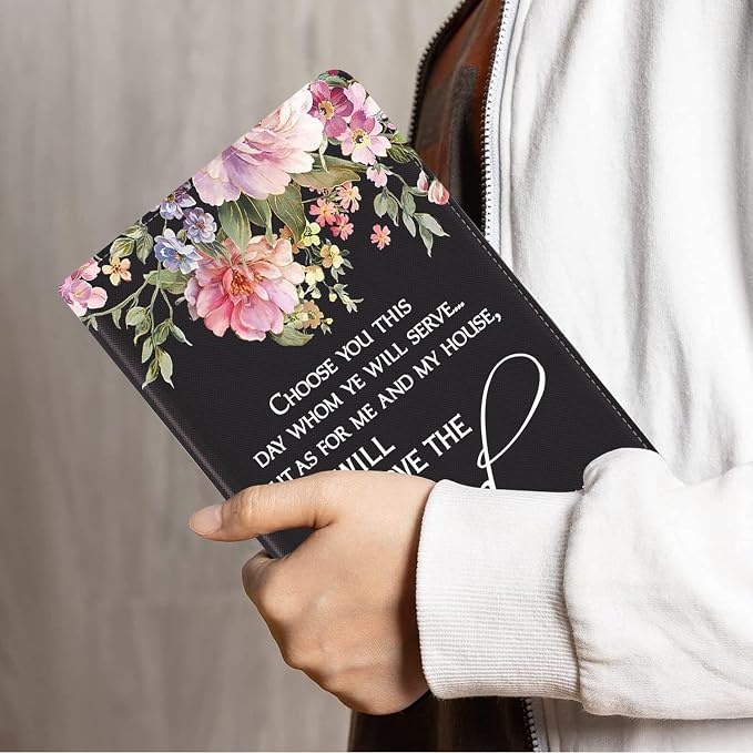 Floral Quote Bible Verse Joshua 24:15
