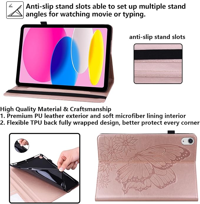 04# Flower Butterfly Rosegold