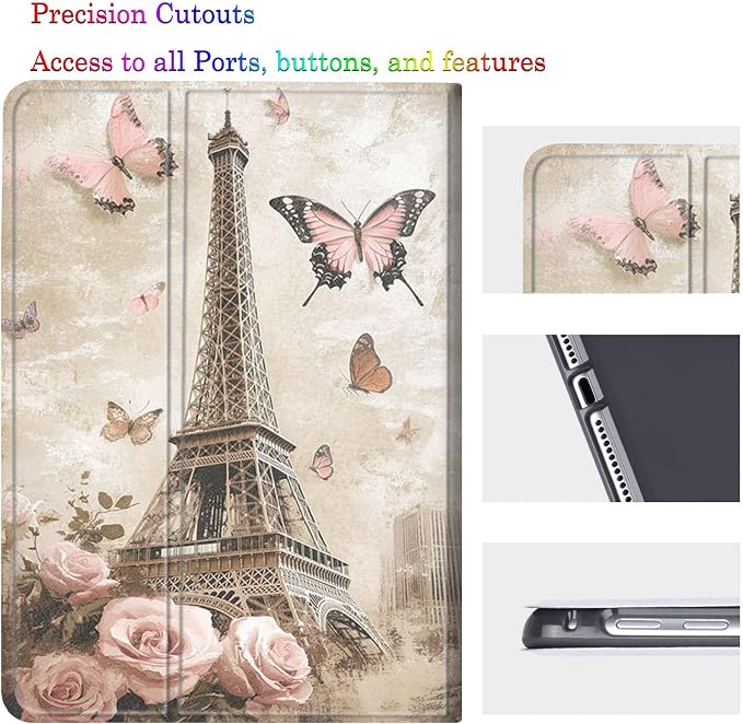Eiffel Tower Butterfly Rose