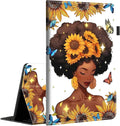Case Fits Amazon Kindle Fire HD 8 &amp 8 Plus Tablet (12th Generation/10th Generation 2022/2020 Release) 8 Multi-Angle Smart Stand Cover Auto Sleep/WakeSunflower Butterfly Girl