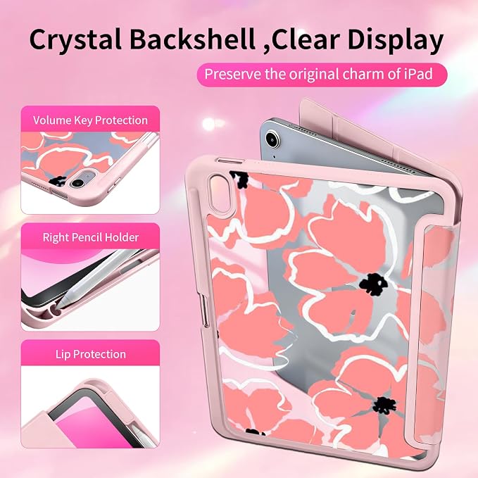 Pink Line Art Floral