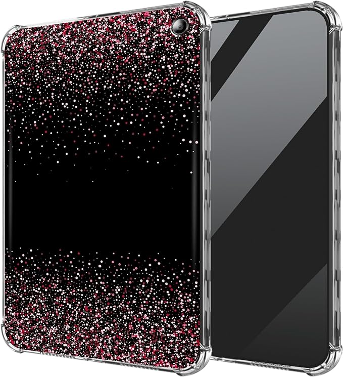 Pink Black Glitter