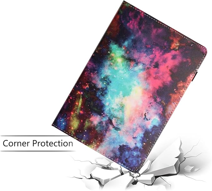 Case for Amazon Kindle Fire Max 11 Tablet (13th Generation2023 Release) 11 with Pencil Holder &amp Folio Stand Magnetic Smart PU Leather Shockproof Cover [Auto Sleep Wake] Rainbow Galaxy Sky