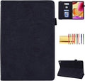 Case for Amazon Fire Max 11 (2023) Techcircle Stylish Mandala Embossed PU Leather Folio Stand Soft TPU Back Cover Slim Lightweight Elastic Band Protective Case with Pen Holder &amp Card Slots Black