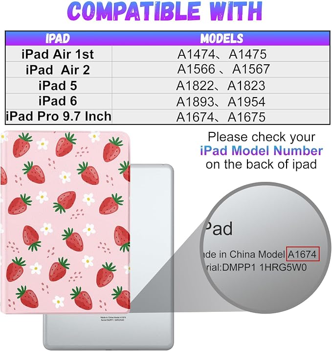 3-for iPad 9.7-Strawberry