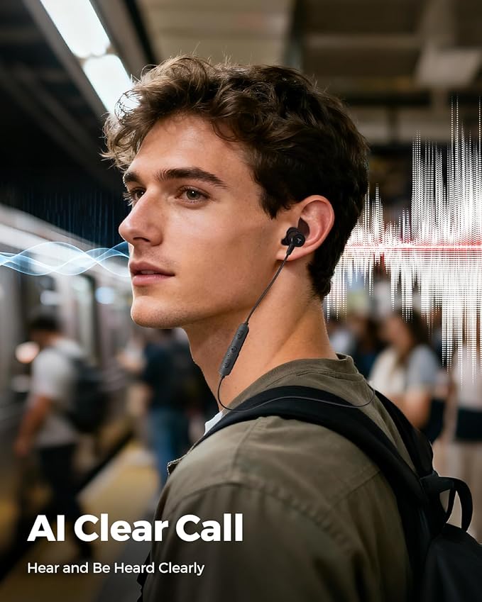 Truefree Wireless Earbuds HD-100 Bluetooth 6.0 Sport Earphones Magnetic Wireless Headphones 11mm Driver Spatial Audio IP67 Waterproof 20H Playtime AI Enhanced Calls App Control Dual Connection