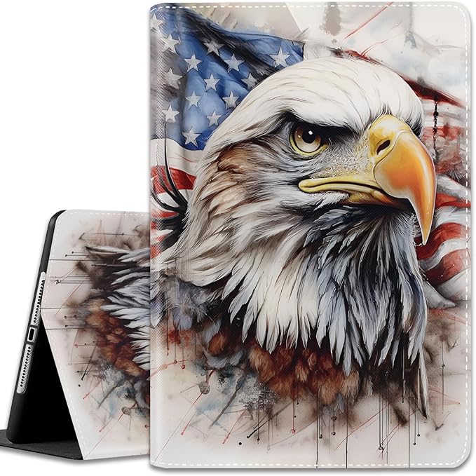 Patriotic American Flag Bald Eagle