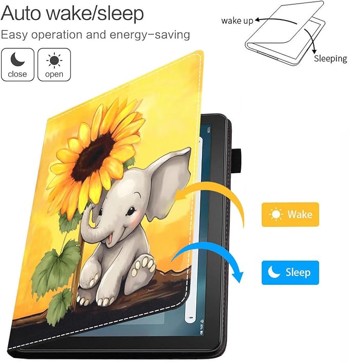 Elephant and Sunflower
