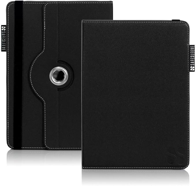 SafeSleeve EMF Protection Anti Radiation iPad Case – Universal Tablet Cover with RFID Blocking - Fits 9–10 Devices: iPad Air Pro Galaxy Tab 9.7 Nexus 10 Nook HD+ (Black)