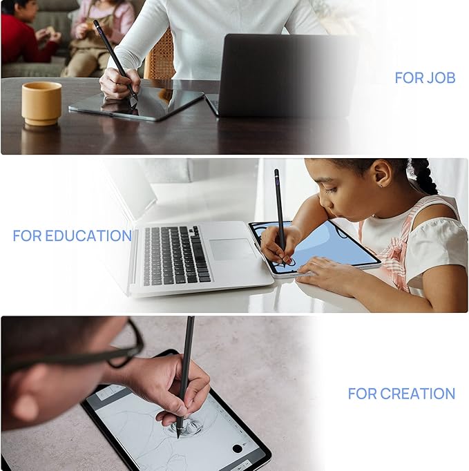 Stylus Pen for Touch Screens Active Pencil Smart Digital Pens Fine Point Stylist Compatible with iPhone iPad Pro Air Mini and Other Tablets