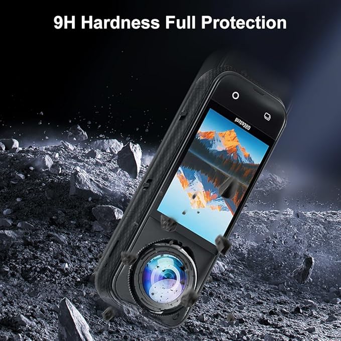 Lens Guard Protective Cover for Insta360 X5 Upgraded Optical Performance Scratch-resistant Higher Transparency Tempered Glass Lens Protectors 9H Hardness for Insta360 X5(Optical Glass)