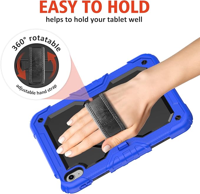 Blue Case with Glass Screen Protector
