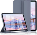 for iPad (A16) 11th Generation Case 11 Inch 2025 for iPad 10th Generation Case 10.9 Inch 2022 with Pencil Holder Smart Trifold Stand Slim Protective Cover Auto Wake/Sleep Purple