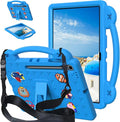 Compatible with Samsung Galaxy Tab S11 X730/X736 2025 11 inch Tablet Case Kids Friendly Universal Lightweight Shockproof Protective Case with Shoulder Strap &amp Stand Handle Sky Blue