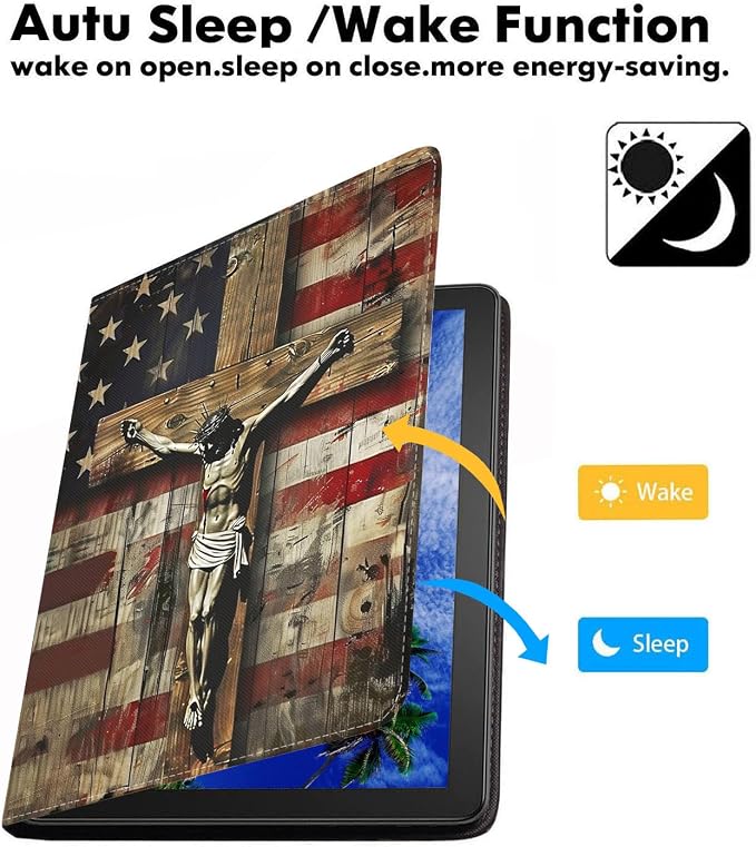 American Flag Cross Jesus