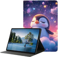 Case for Samsung Galaxy Tab A11 Plus/A9 Plus 11 Inch 2025/2023 CaseSlim Lightweight PU Leather Cover with Auto Wake/SleepAdjustable Viewing Angles.Cute Penguin