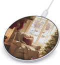 Christmas Snowflakes Winter Sunlight Phone Charger Magnetic Charging Pad Anti-Slip with USB Cable