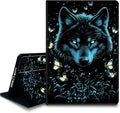 Bxgolkgd Tablet Case for Amazon Kindle Fire Max 11 (13th Generation 2023 Release)Shockproof Stand Cover with Heat DissipationAuto Wake/Sleep FunctionWolf with Butterfly Design