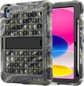 XZC Case for iPad 10th Generation 10.9 Inch 2022 Heavy Duty Shockproof Rugged Protective Case for iPad 10.9 Inch 2022 Release (Camouflage)