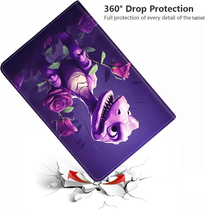 Purple Little Dinosaur and Rose