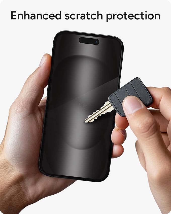 ZAGG Glass Elite Privacy iPhone 15 Screen Protector - 5X Stronger with Reinforced Edges 2-Way Privacy Filter Scratch &amp Smudge-Resistant Surface InvisibleShield Easy to Install
