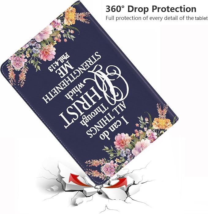 Floral Quote Bible Verse Phil 4:13