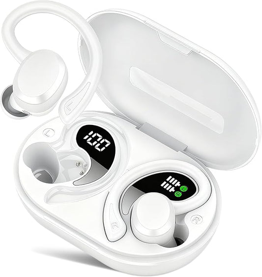 sprtoybat Wireless Earbuds 2026 New Bluetooth 5.4 Headphones Sport Earphones with 68Hrs Playtime LED Display ENC Noise Cancelling Mic IPX7 Waterproof Over Ear Ear Buds with Hook for Sports/Running