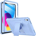 Soke Case for iPad (A16) 11th Generation 11-inch 2025 iPad 10th Generation 10.9-inch 2022 with Built-in Screen Protector and Kickstand Rugged Full Body Protective Cover - Light Blue